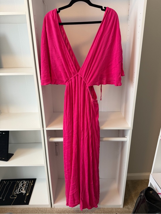 Dresses & Skirts - Fashion Nova Hot Pink Side Cutout Maxi Dress Size L